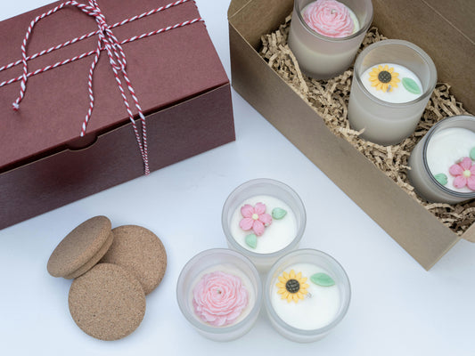 Flower Girlie Candle Gift Set