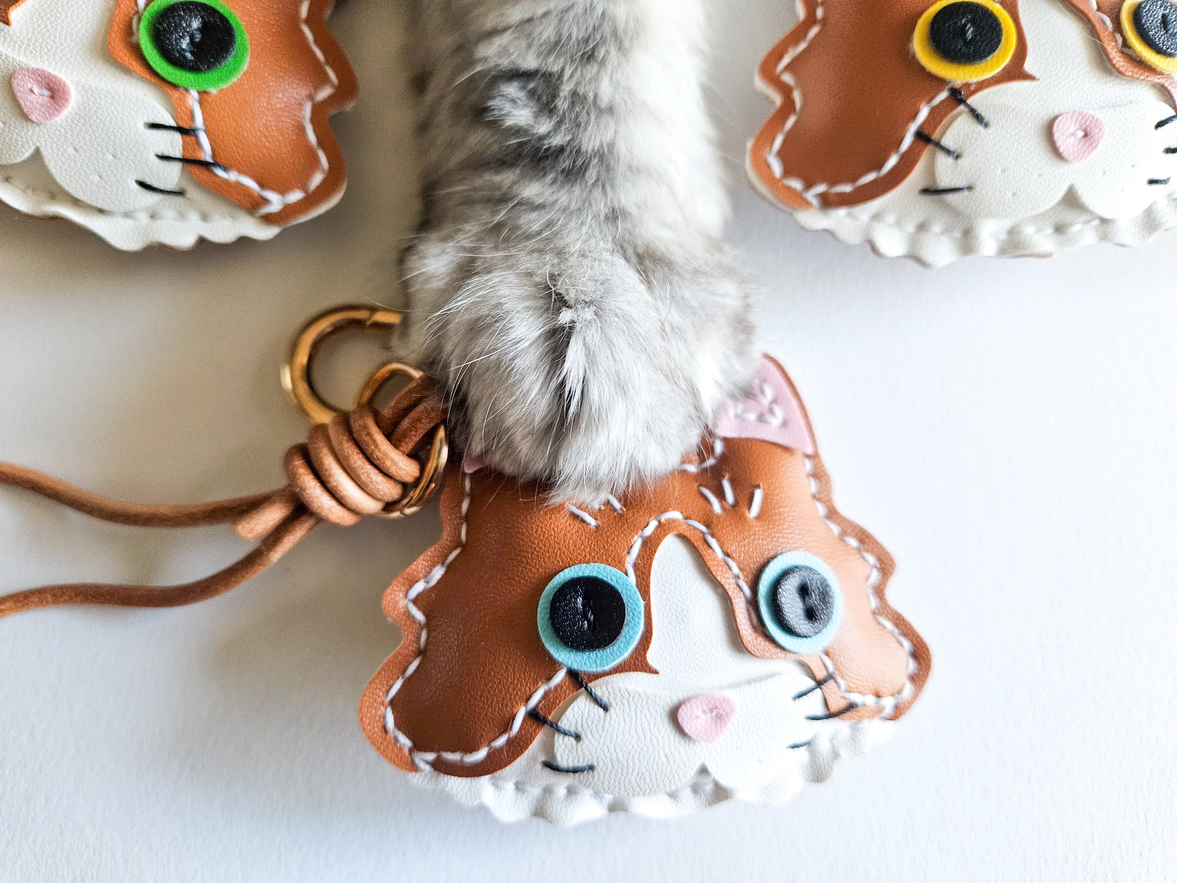 Cat Face Bag Charm