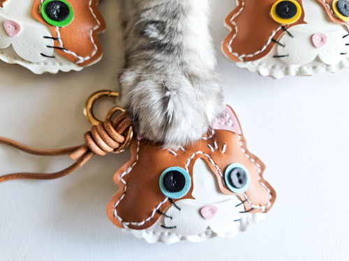 Cat Face Bag Charm