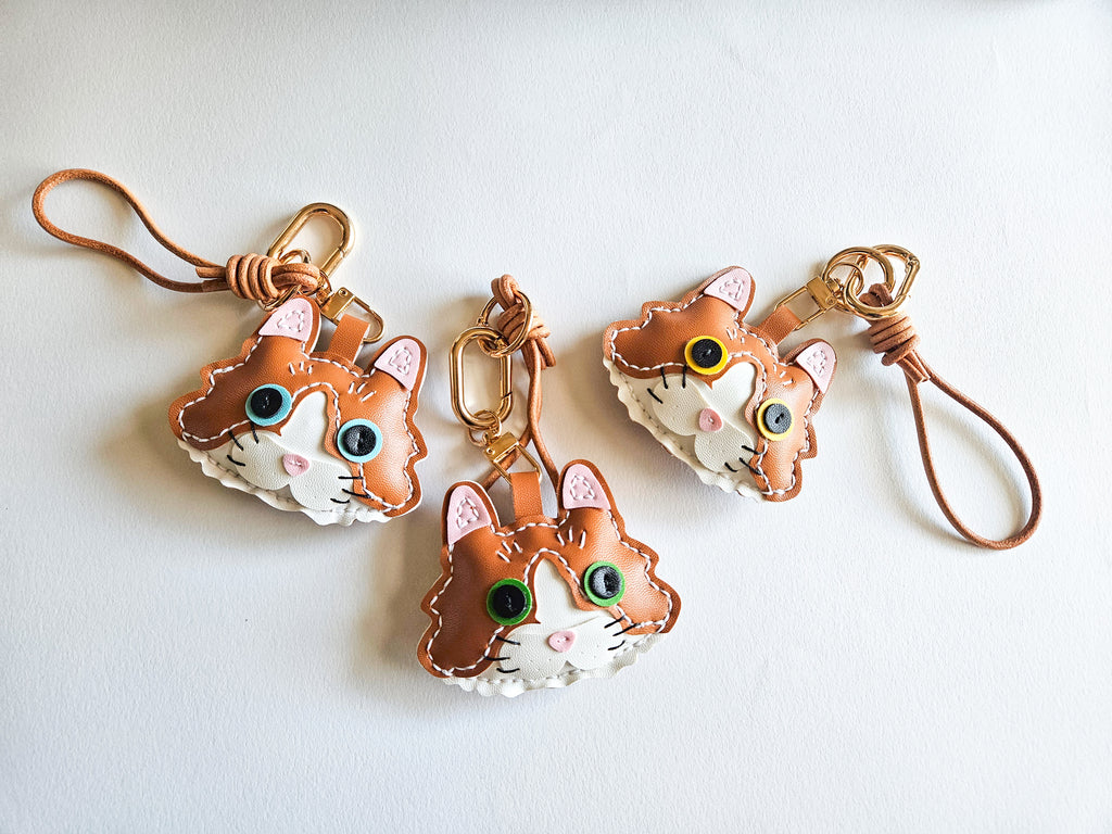 Cat Face Bag Charm