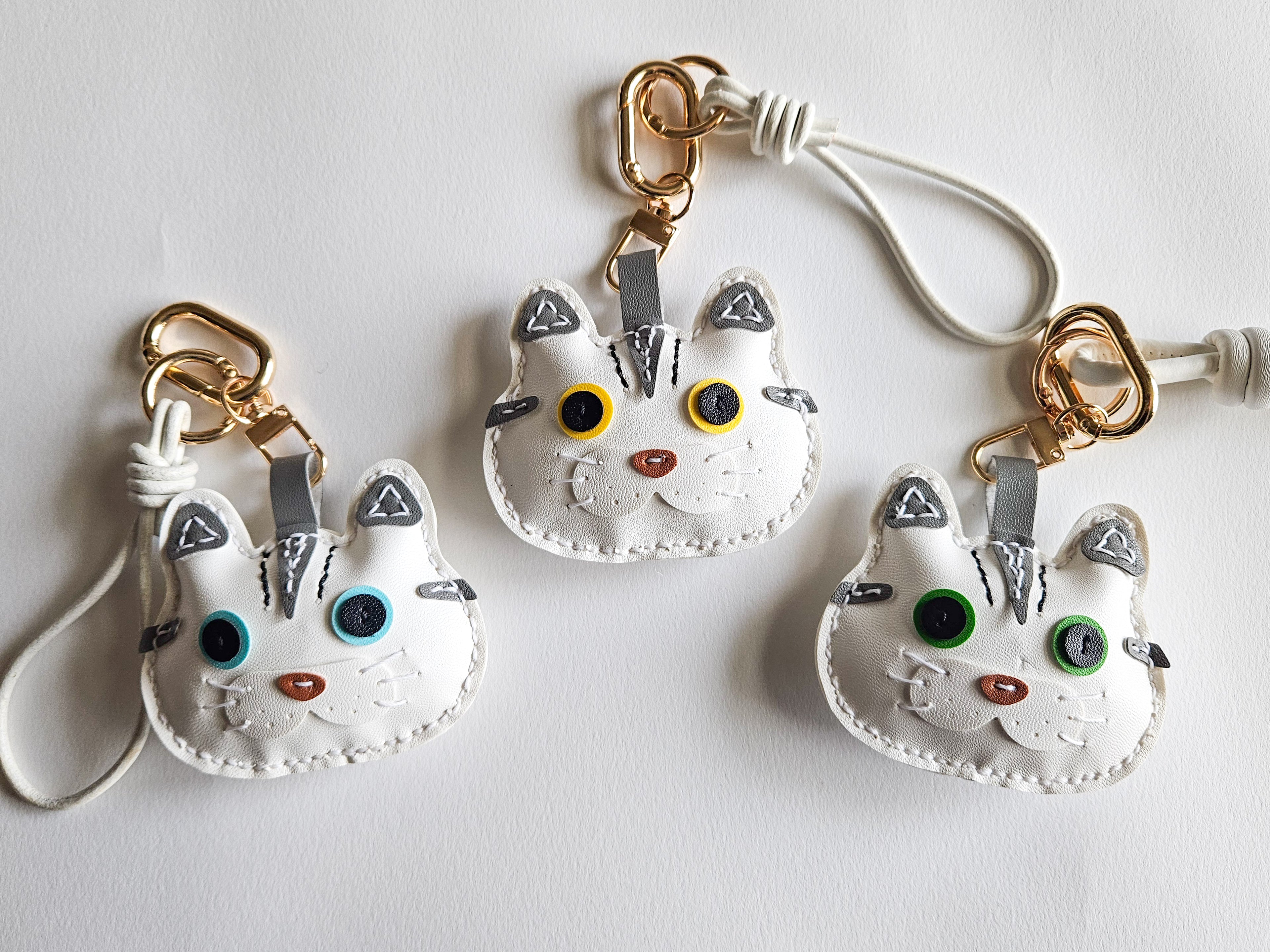 Scottish/British Cat Face Bag Charm