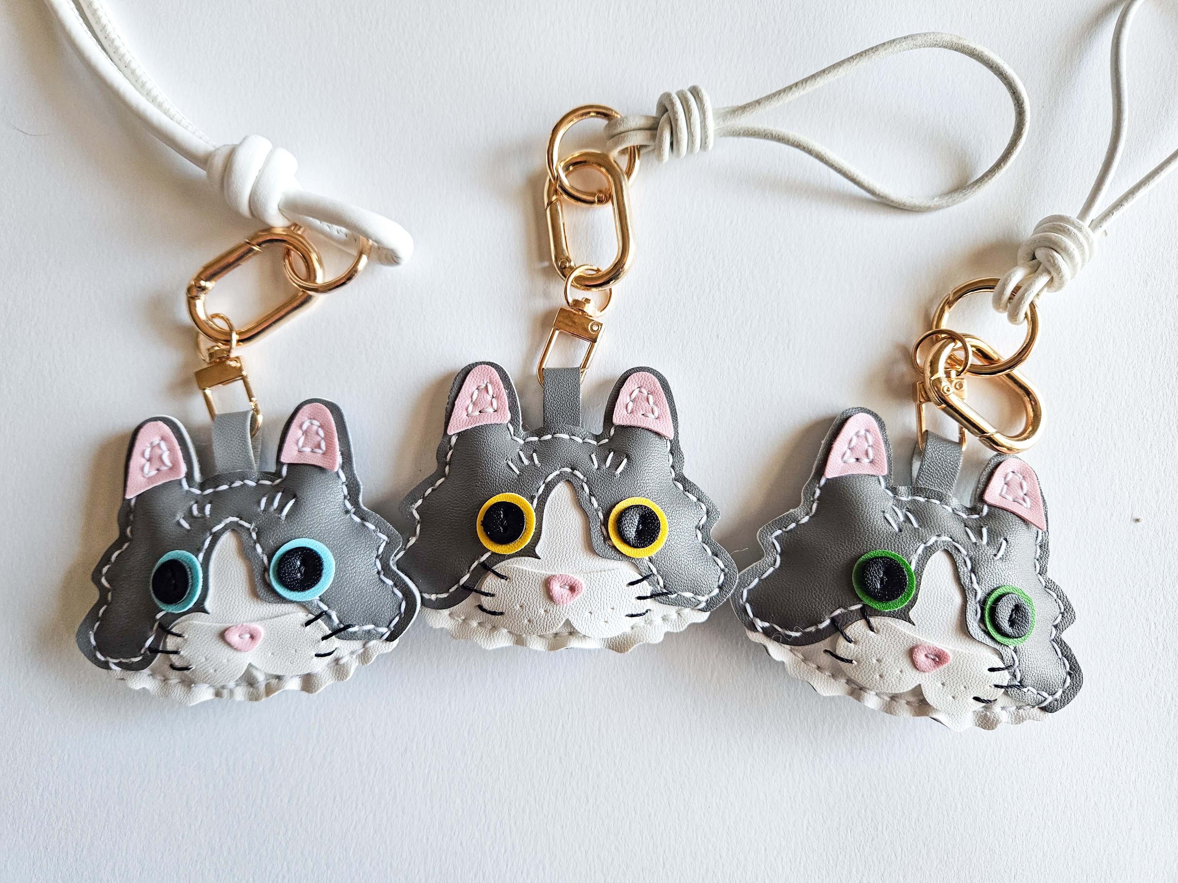 Cat Face Bag Charm