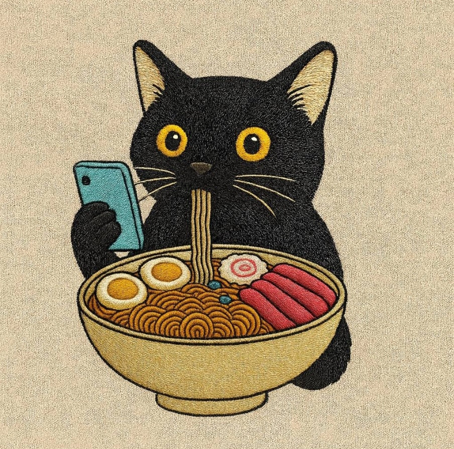 Ramen Cat Sweatshirt