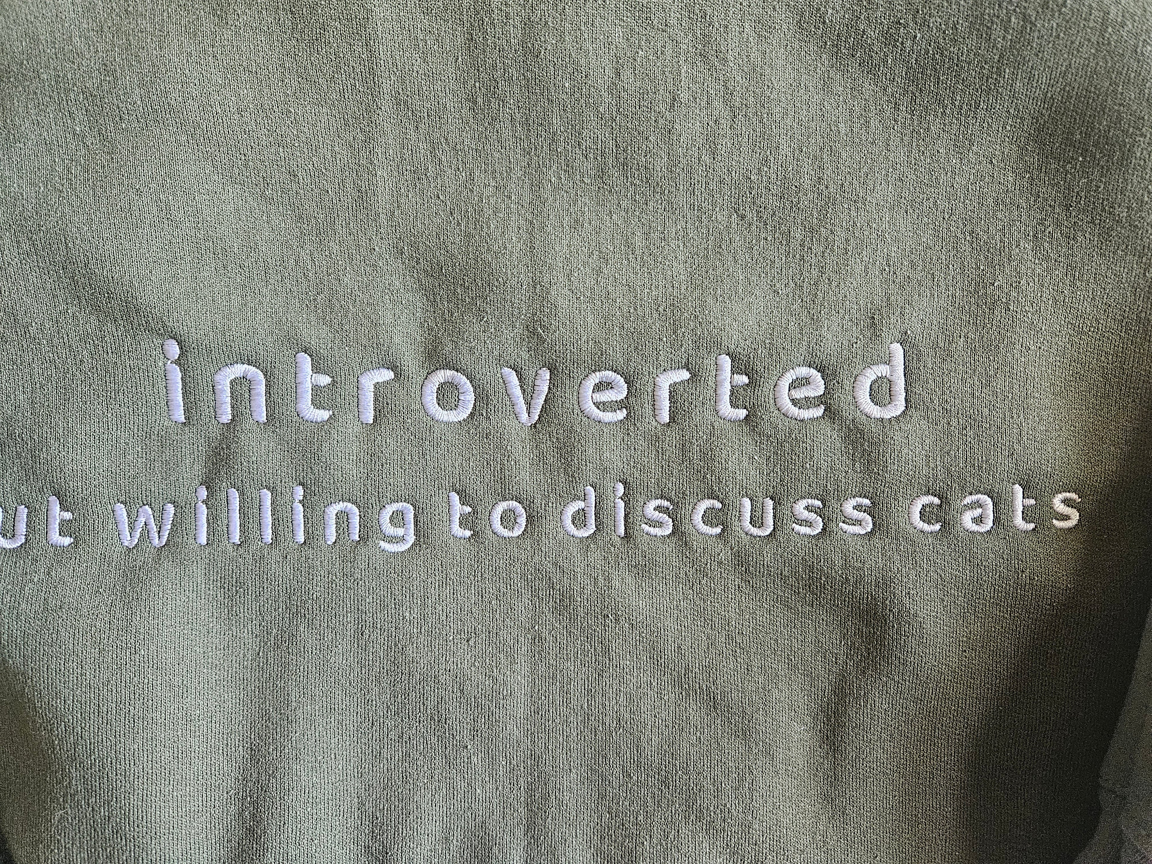 Introverted Cat Sweatshirt
