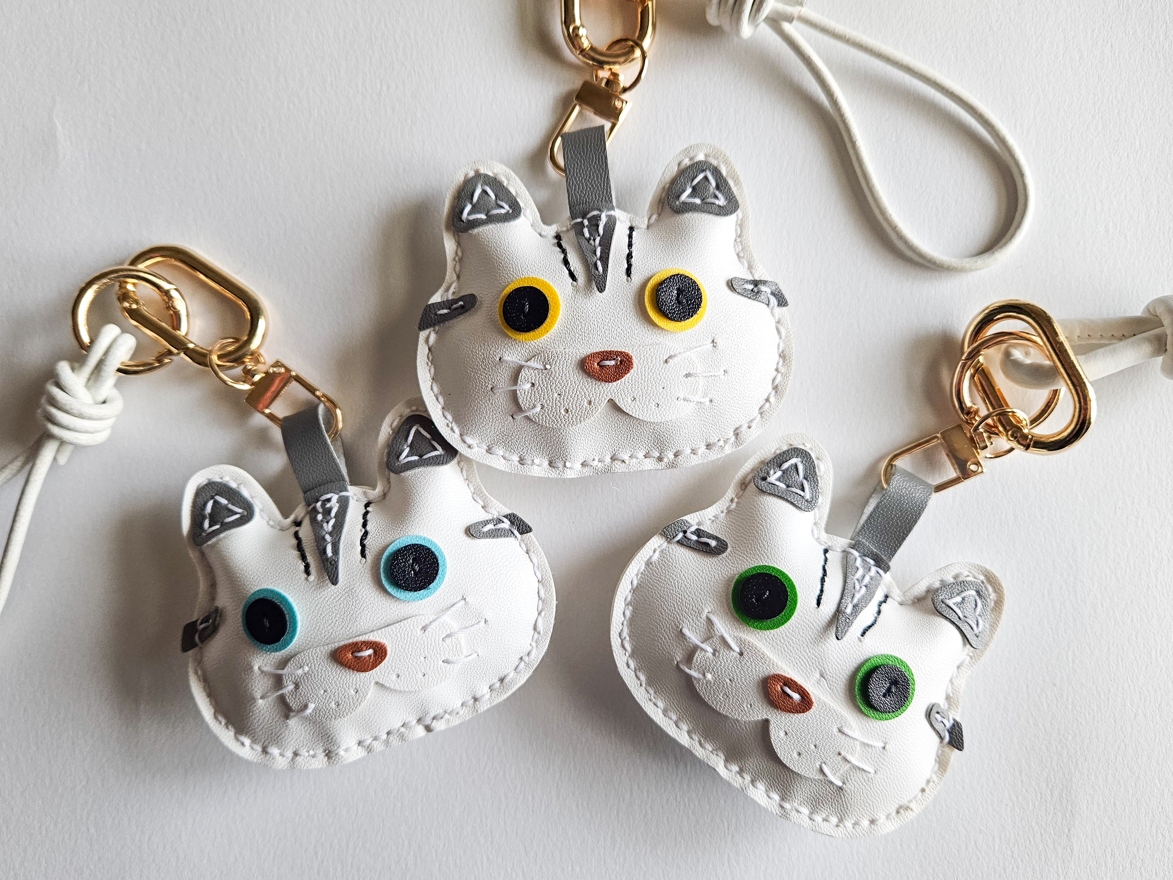 Scottish/British Cat Face Bag Charm