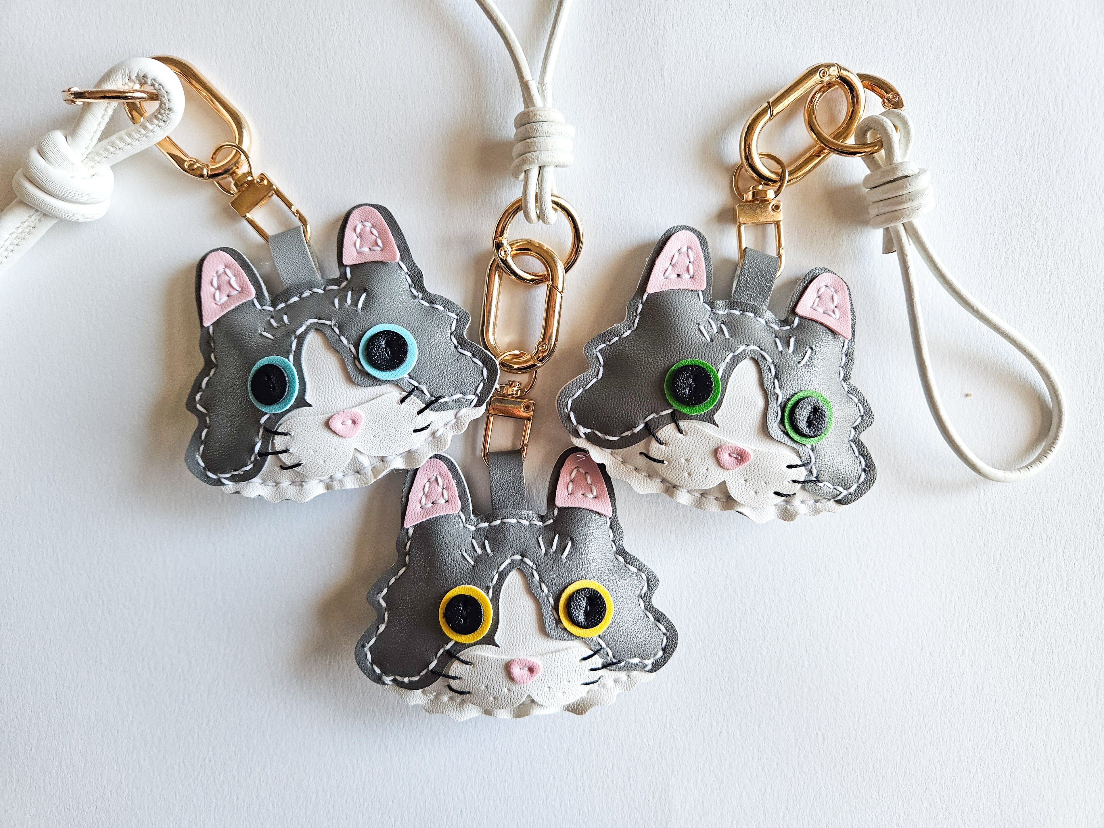 Cat Face Bag Charm