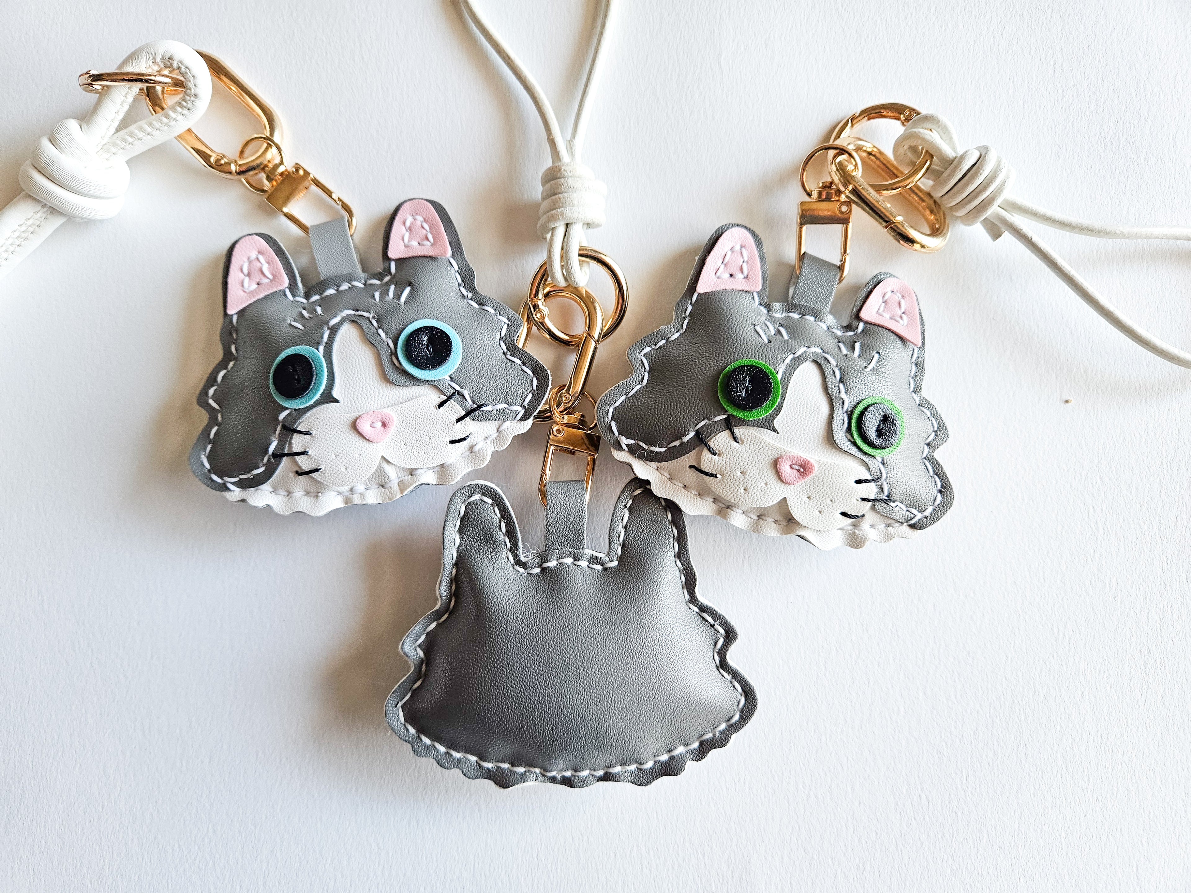 Cat Face Bag Charm