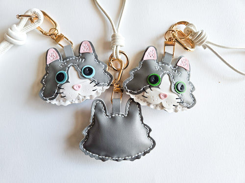 Cat Face Bag Charm